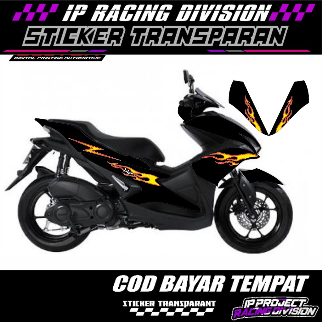 Jual STICKER STRIPING TRANSPARAN AEROX 155 OLD 2016 RAZOR STRIPING ...