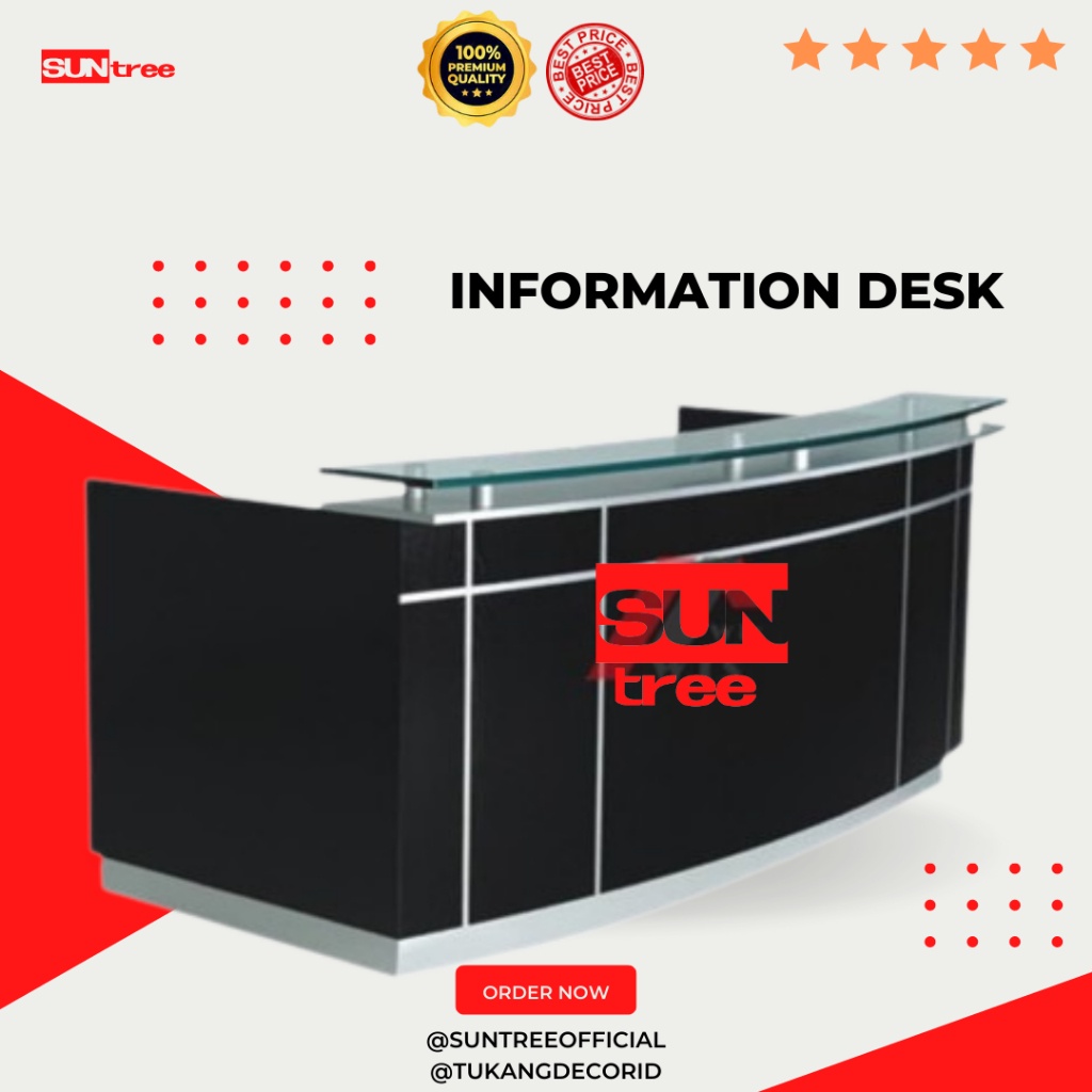Jual MEJA MINIMALIS INFORMASI KASIR RESEPSIONIS KANTOR MINIMALIS ...