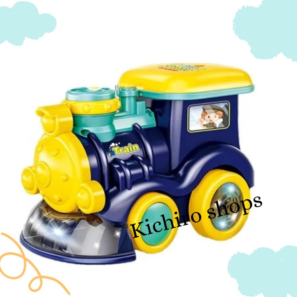 Jual Train Cartoon Bubble Kereta Bubble Musik dan Lampu Kichiro Shops