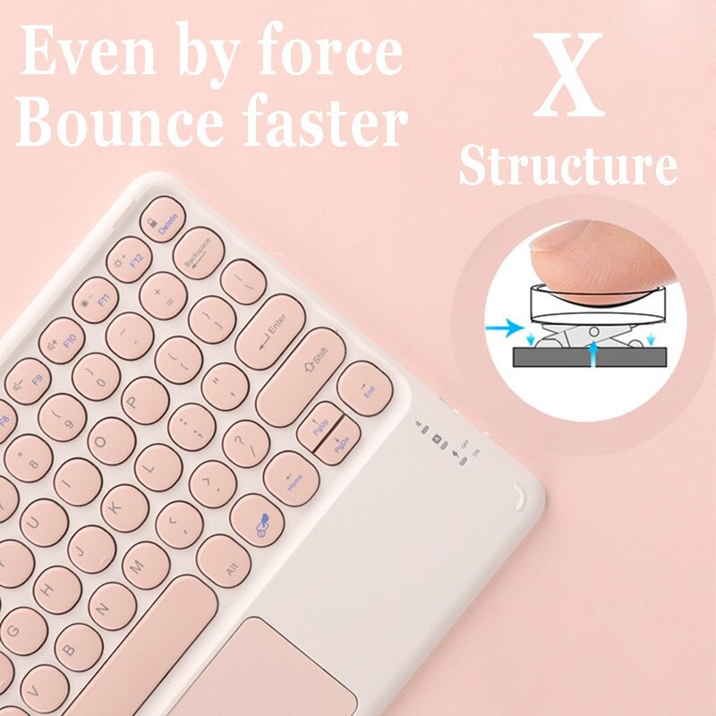 Jual Universal Wireless Keyboard Bluetooth Mini Keyboard 10inc For iPad ...