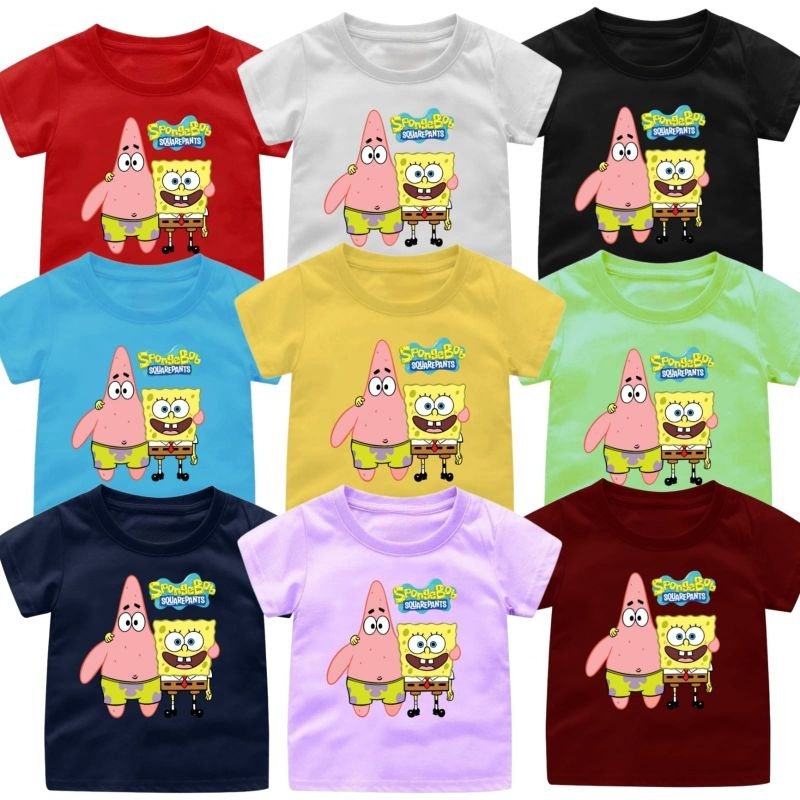 Jual Baju Kaos Anak Usia 1-12Tahun Gambar Patrick spongebob Terbaru ...