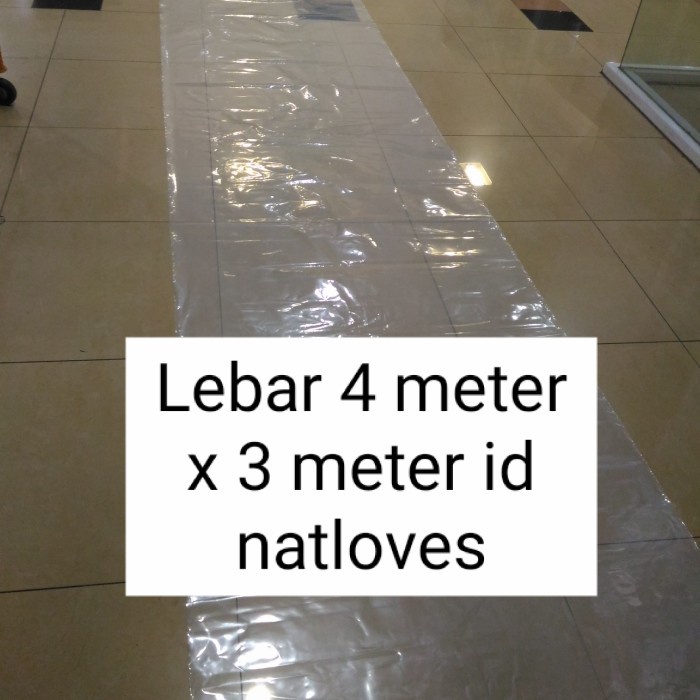 Jual Plastik Bening Besar 4 Meter X 3 Meter 4 M X 2 M Shopee Indonesia 6534