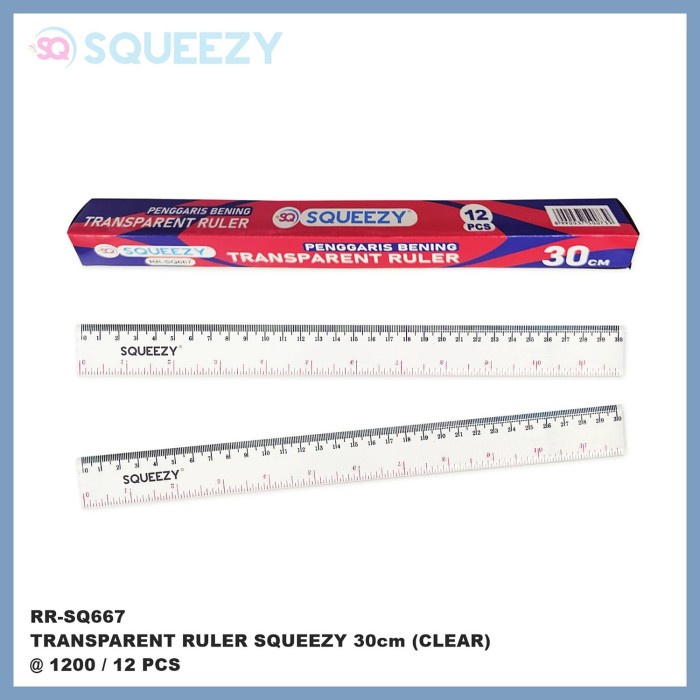 Jual Penggaris Clear Transparan Ruler Garisan Fancy Cm Pak Isi Pcs Shopee Indonesia