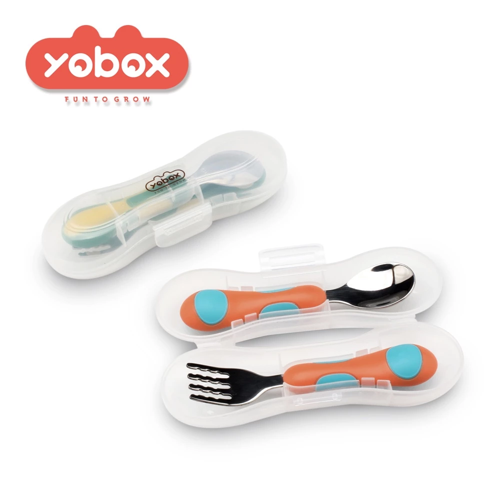 [UNIK88] YOBOX Sendok makan bayi utensil cutlery Y005 | AutoStock