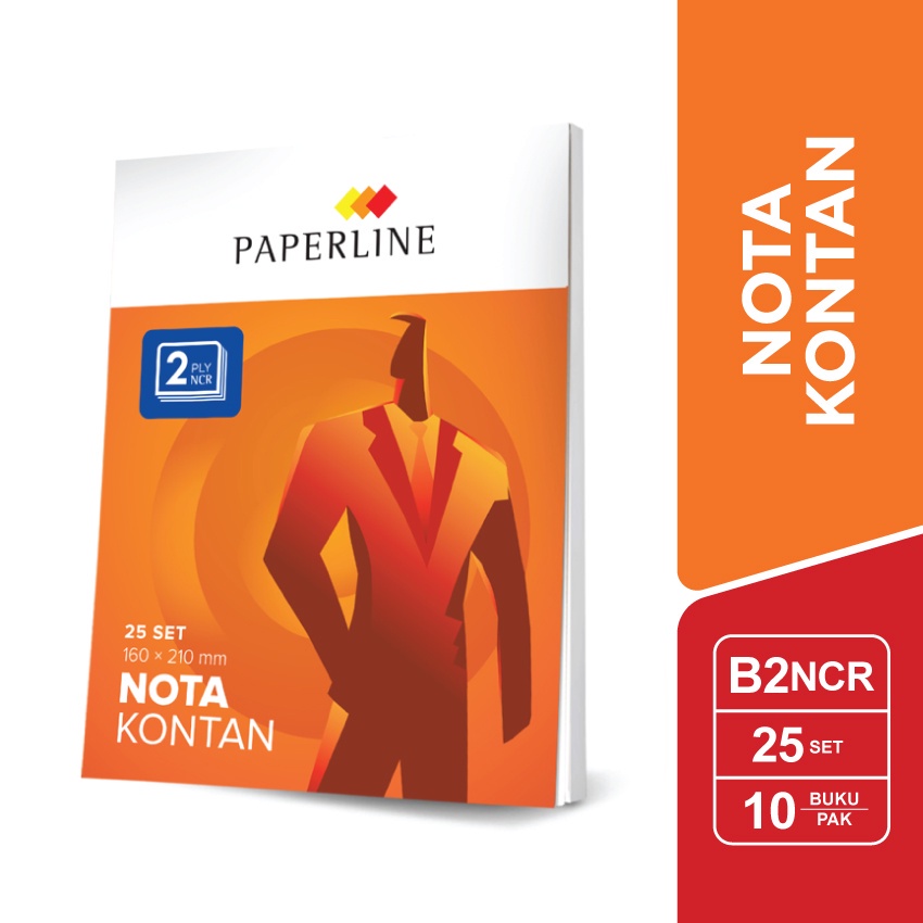 Jual Paperline Nota Kontan Besar 2 Ply 10 Buku B2 NCR | Shopee Indonesia