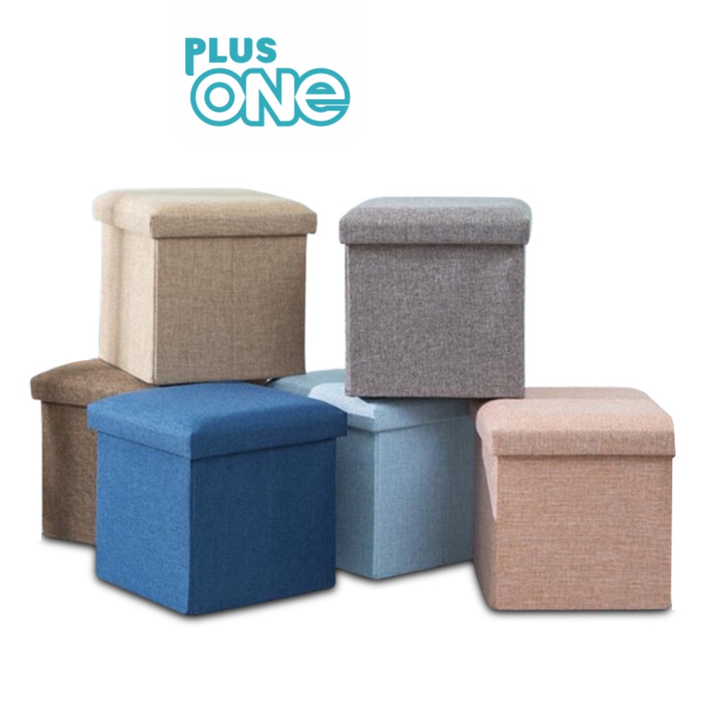 Jual Plus One Kursi Box Bangku Lipat Storage Box Sofa Tempat