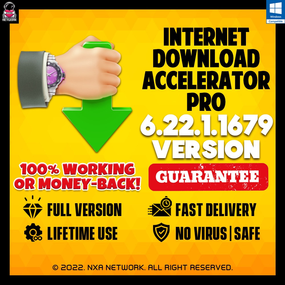 Jual Internet Download Accelerator Pro 6.22.1.1679 | Guide Provided ...