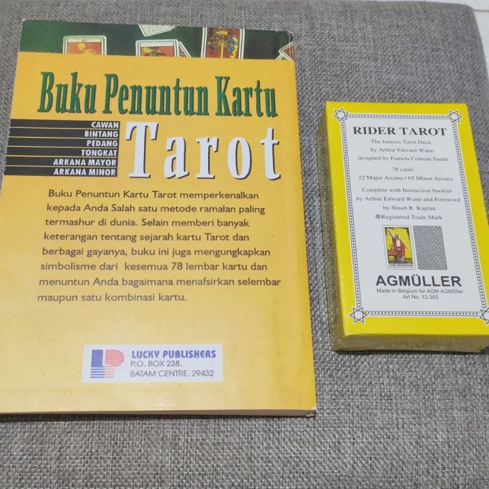 Jual Buku Penuntun Kartu Tarot + Kartu Rider Waite - Buku+Kartu ...