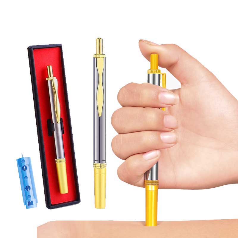 Jual Pen Bekam Stainless Steel / Pena Runcing Lancing Darah | Shopee ...
