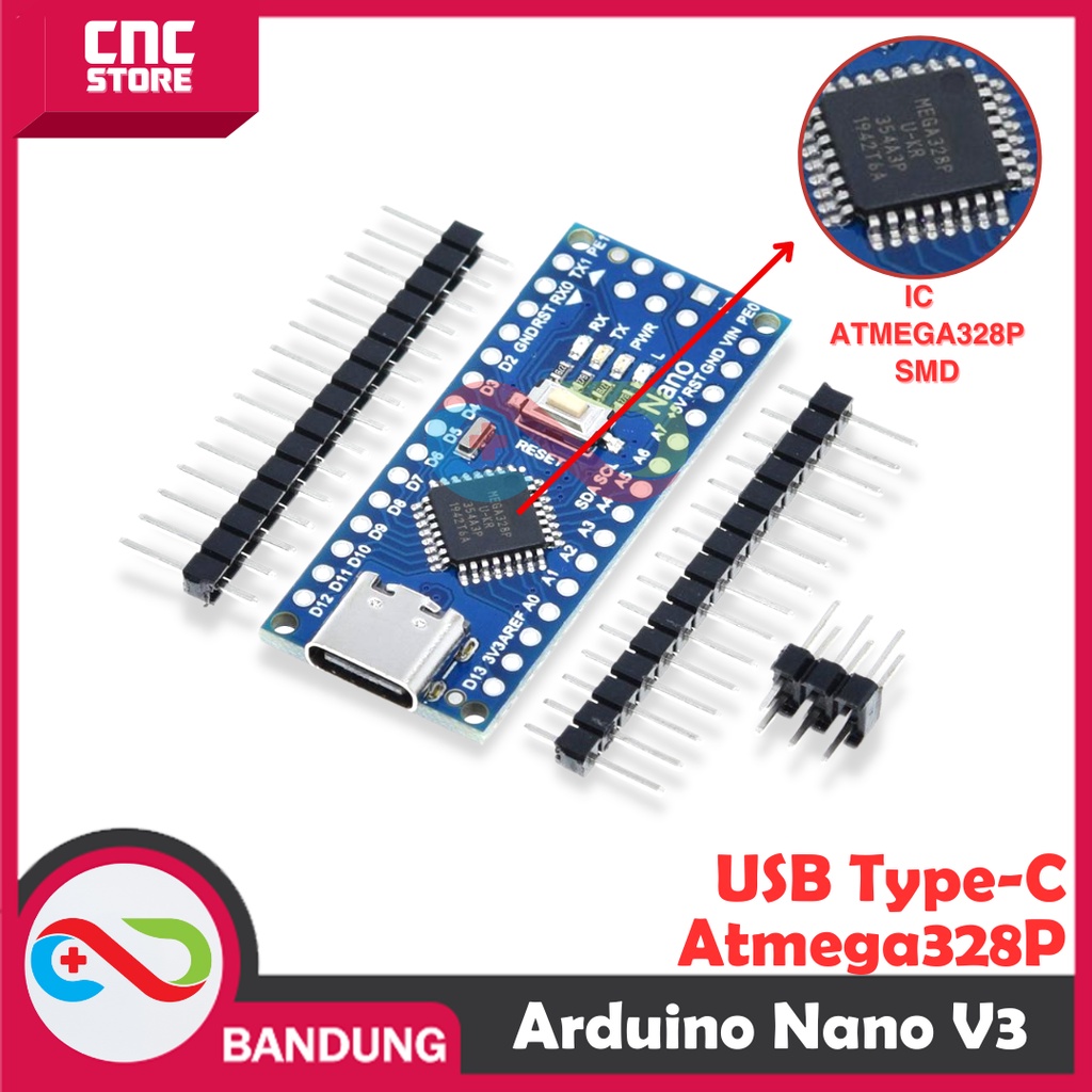 Jual Arduino Nano V Atmega P Ch G V Board Type C Shopee Indonesia