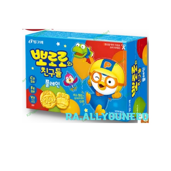 Jual Binggrae Pororo Korea Biscuit Chips Plain 65g | Shopee Indonesia