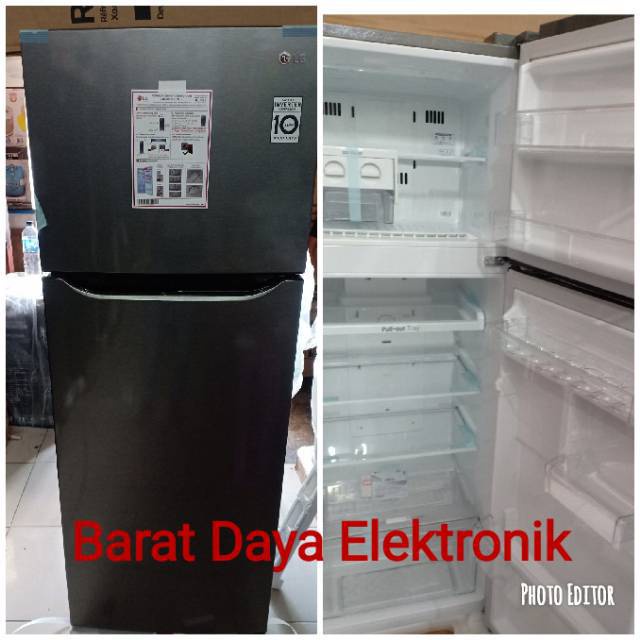 Jual LG Kulkas 2 Pintu Smart Inverter GN-B215SQMT 70 Watt Tanpa Bunga ...