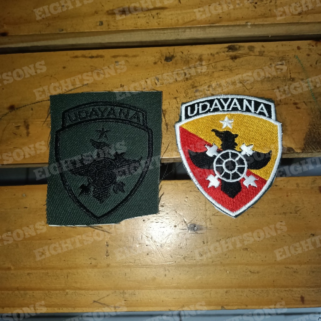 Jual Bordir Bed Badge Lambang PDL PDH Kodam Udayana Tentara TNI AD ...