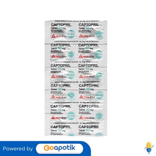 Jual Captopril Ogb Dexa Medica 50 Mg Strip 10 Tablet | Shopee Indonesia