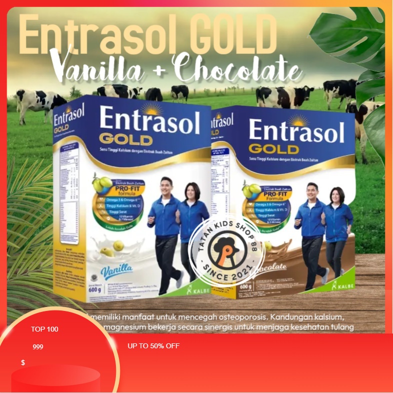 Jual Susu Entrasol Gold Vanila Dan Coklat 350gr Untuk Menjaga Kesehatan ...