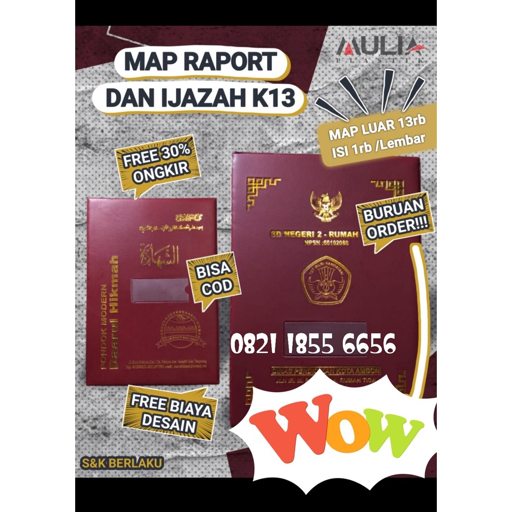 Jual Sampul Map Raport Ijazah K13 | Shopee Indonesia