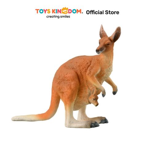 Jual Toys Kingdom Collecta Figure Red Kangaroo Female With Joey 88921 ...