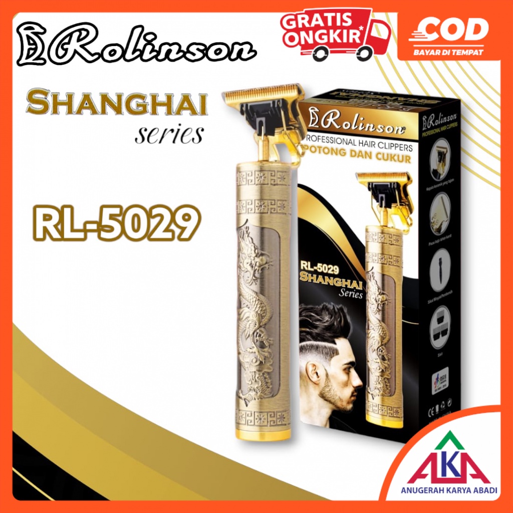 Jual ROLINSON Alat Potong Cukur Rambut Elektrik SHANGHAI 2 Series RL ...