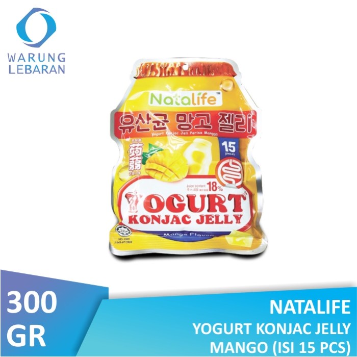 Jual Natalife Yogurt Konjac Jelly Mango (Isi 15 Pcs) 300gr Shopee