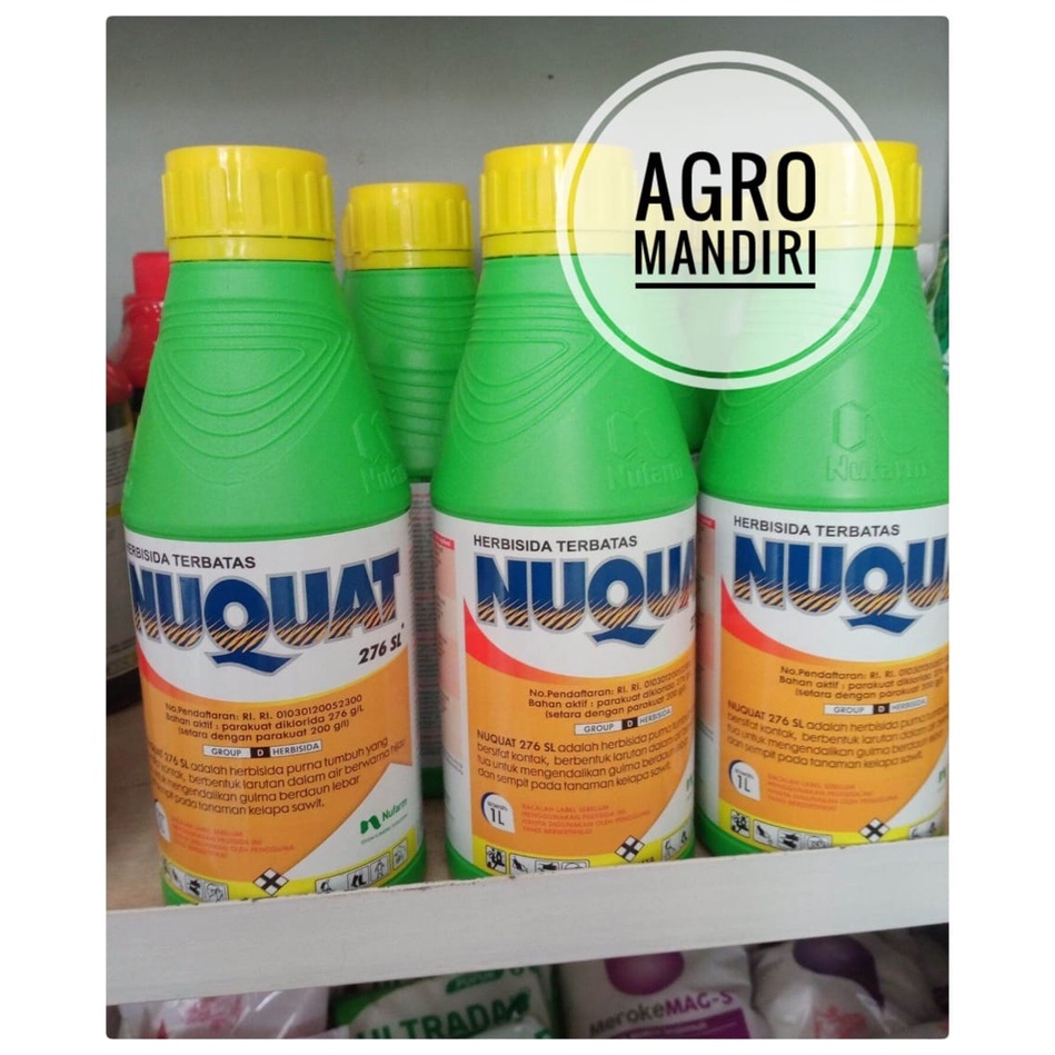 Jual Nuquat 276SL 1 liter Herbisida Racun Kontak Pembasmi Gulma Rumput ...