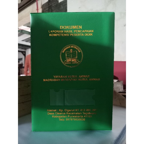 Jual Map Raport Plastik Isi 10 lembar Mika F4– Map Raport Sekolah SD ...