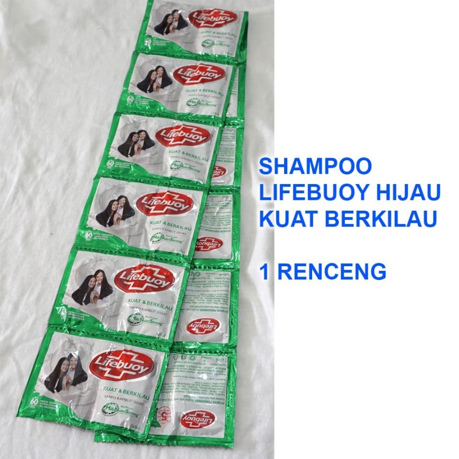 Jual Lifebuoy Shampoo Hijau 1 Renceng Isi 12 Sachet Shampo Lifebuoy