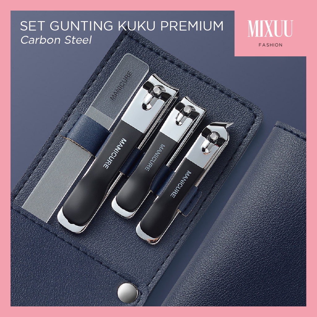 Jual Mixuu Set Lux Pcs Gunting Kuku Premium Carbon Steel Kilap Kuku Nano Glass Mini