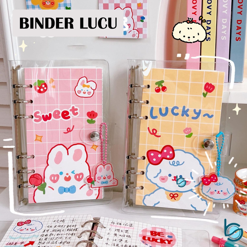 Jual Binder Lucu Buku Notebook Ukuran A6 Jurnal Kartun Buku Catatan Isi