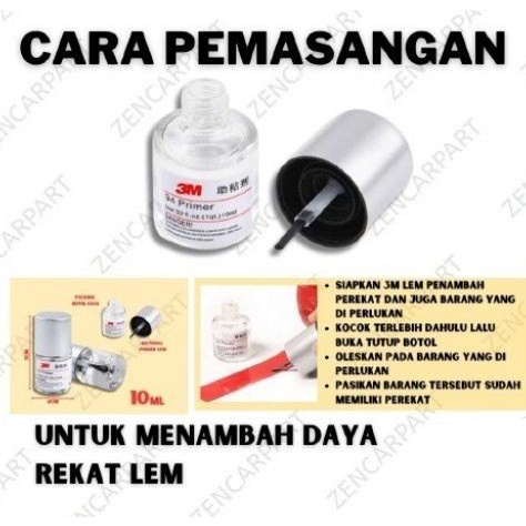 Jual 3M Adhesive 94 primer 3 M 10 ml Lem epoxy primer perekat double ...