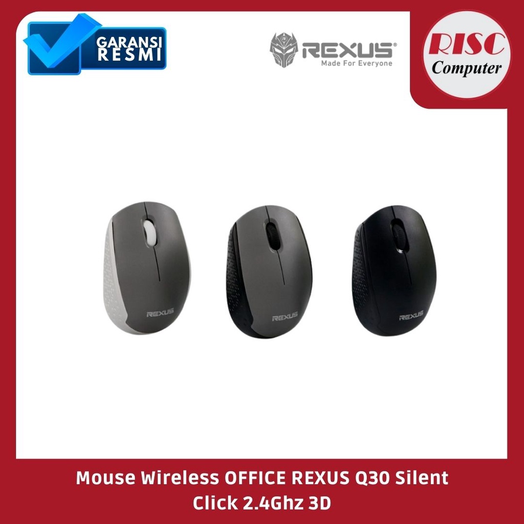 Jual Rexus Mouse Wireless Office Q30 Silent Click | Shopee Indonesia