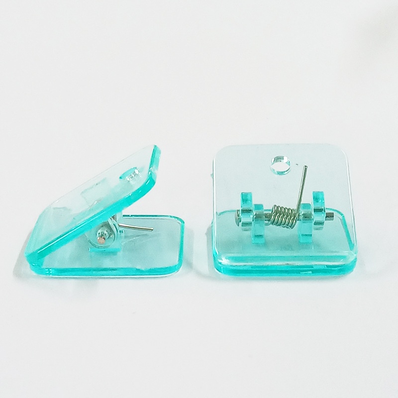 Jual Binder Clip Square Paper Clip/Penjepit kertas transparan berwarna ...