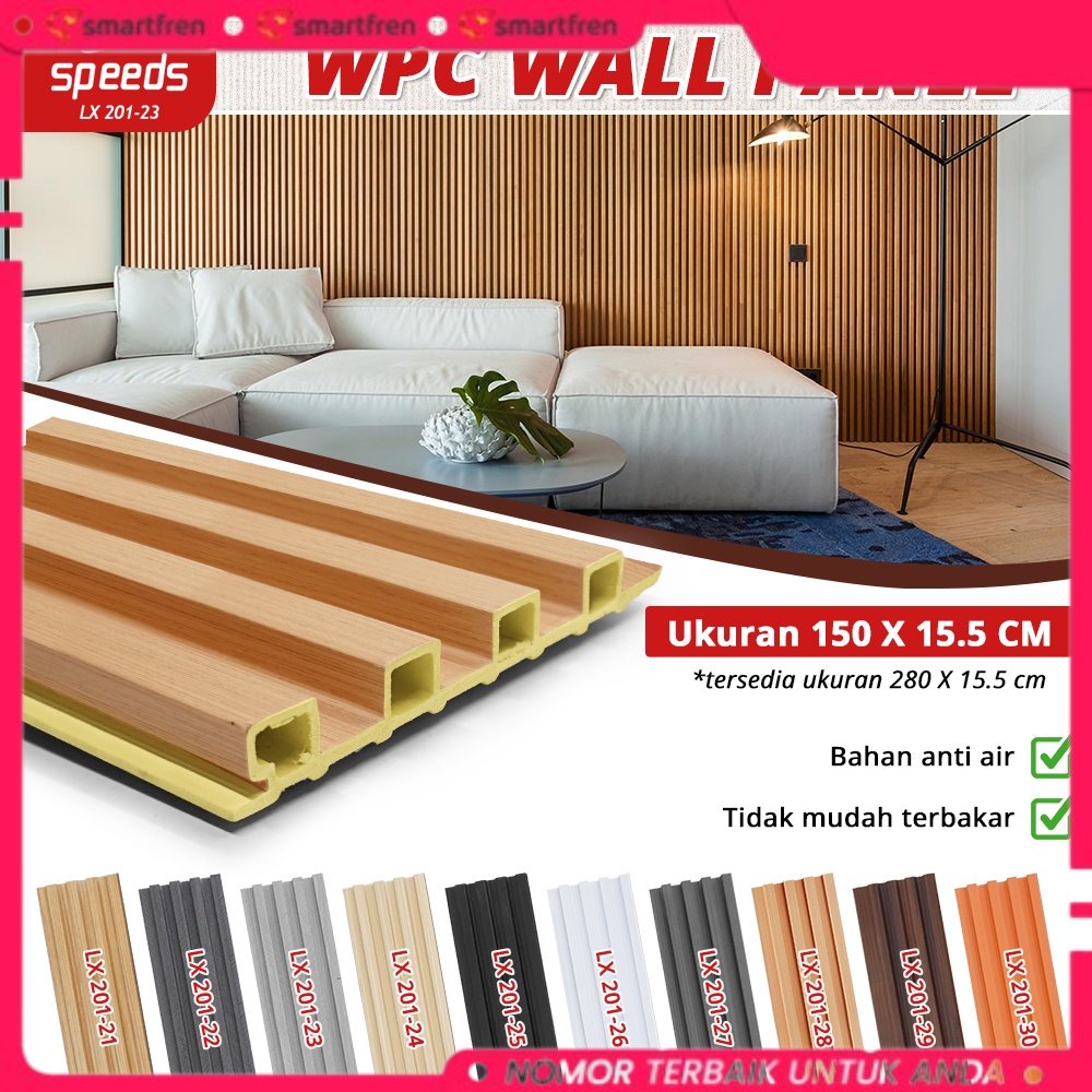 Jual BISA COD SPEEDS Wallpanel Wood Panel WPC Panel wood Wall panel ...