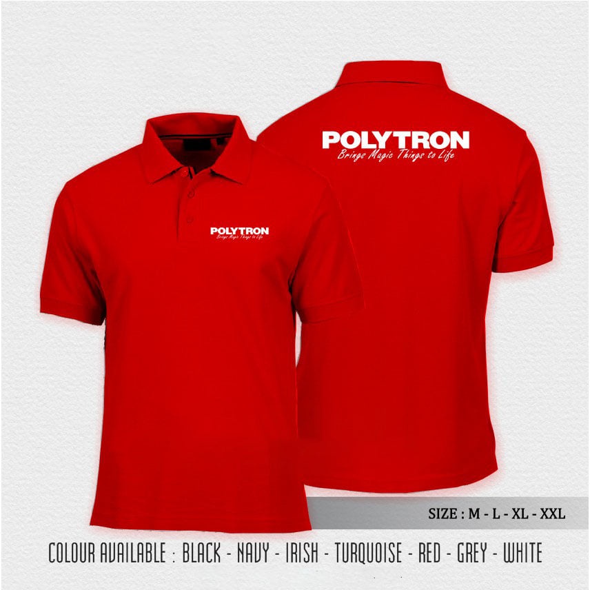 Jual Poloshirt Polo Shirt Polytron Elektronik / Baju Kerah Polytron ...