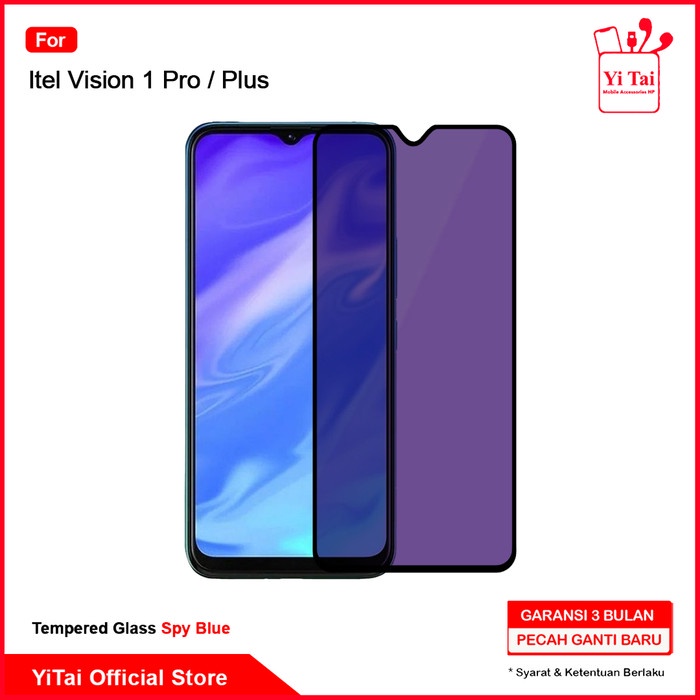 Jual YI TAI Tempered Glass Spy Blue Itel Vision Pro Plus