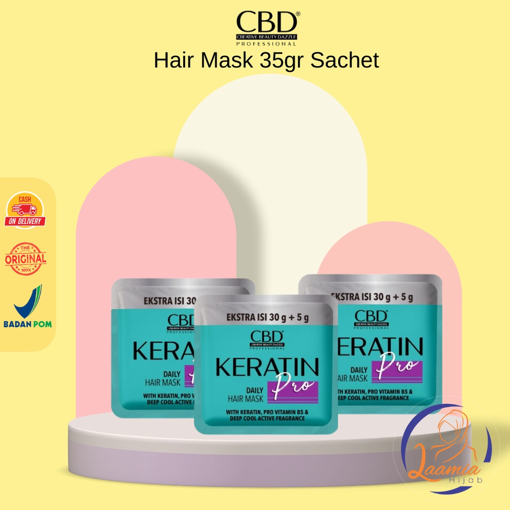 Jual Laamiahijab CBD Professional Keratin Pro Daily Use Hair Mask ...