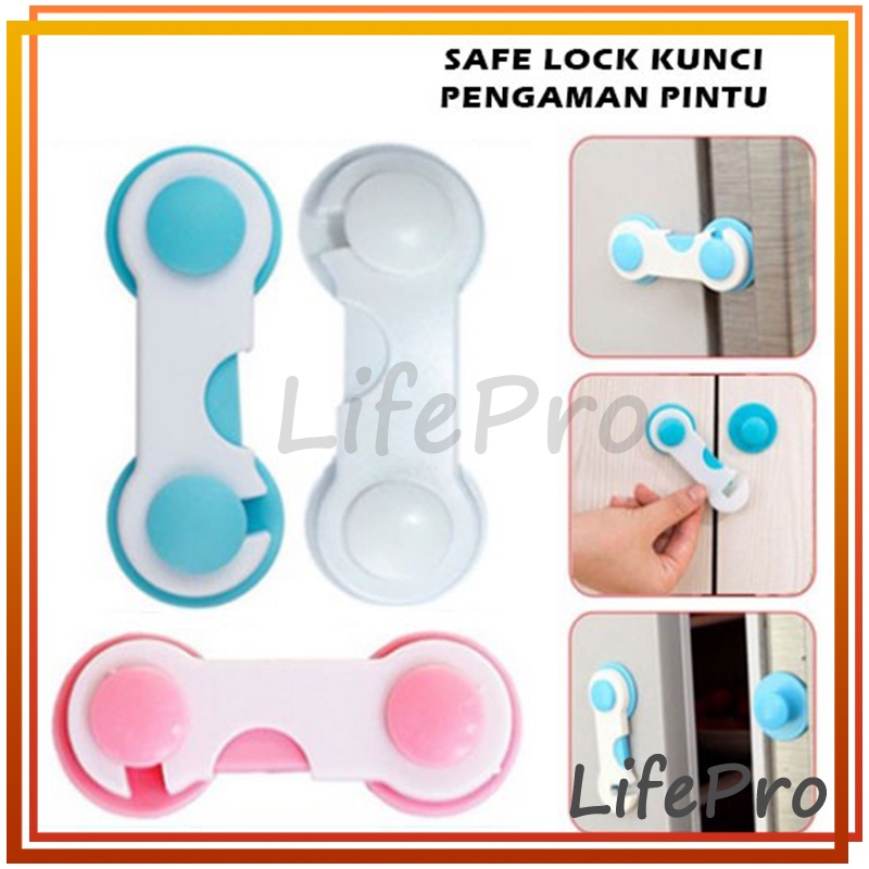 Jual Lifepro Baby Safety Lock Drawer Kunci Pengaman Laci Lemari Kulkas