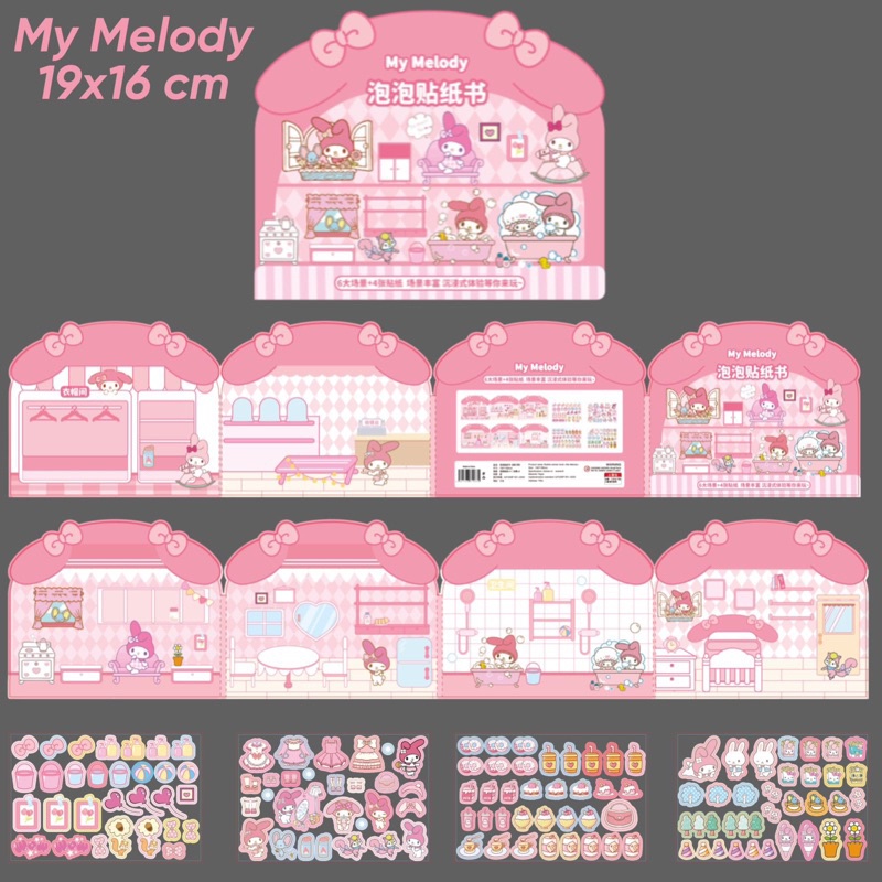 Jual Sticker Viral Sanrio Sticker Diy Sanrio 3d Sticker Book Sanrio