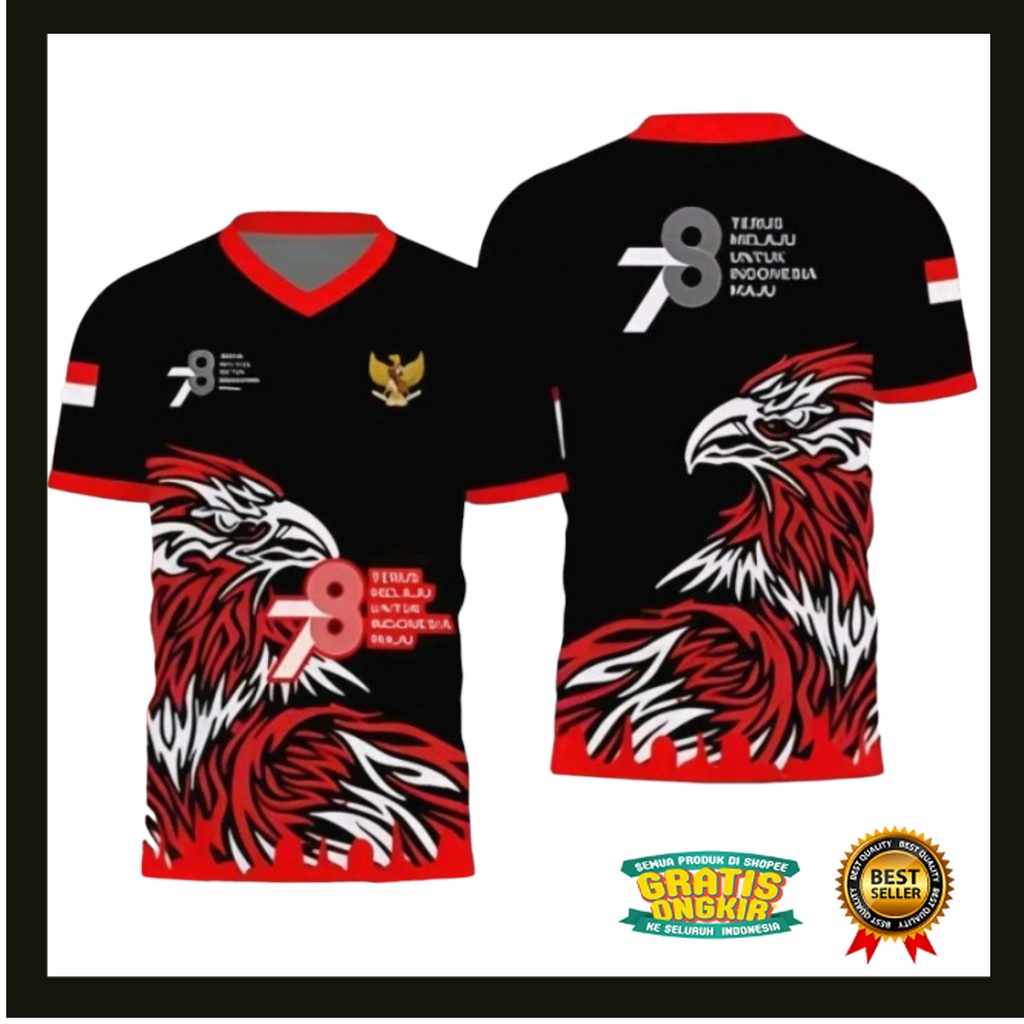 Jual Hut Ri Indonesia Kaos Kemerdekaan Ri Kaos Agustus Jersey Garuda Spesial Hut Ri