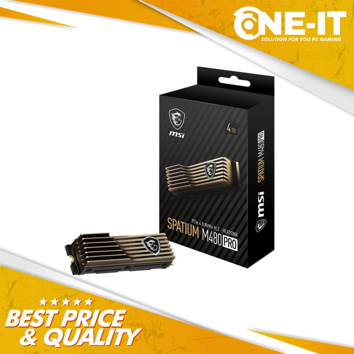 Ssd Ps5 MSI SPATIUM M480 Pro PCIe NVMe 1TB Internal