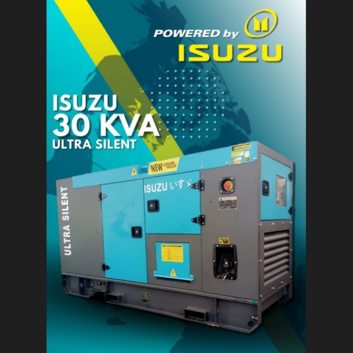 Jual Genset 30 KVA Silent Diesel Isuzu Ultra Silent - Genset Silent ...