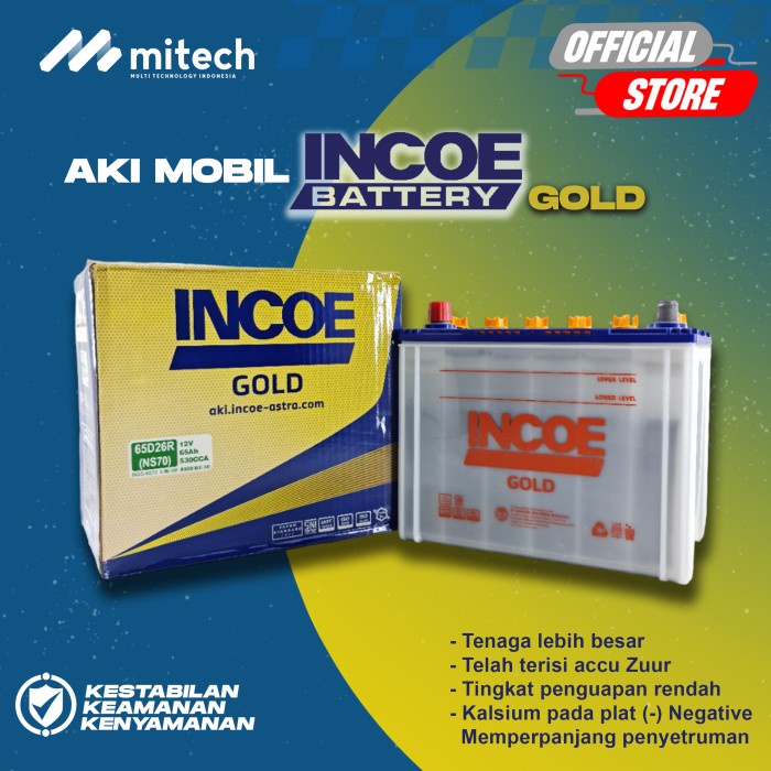 Jual Aki Mobil Toyota Kijang Diesel INCOE GOLD Astra Ns70 Aki Basah 12V