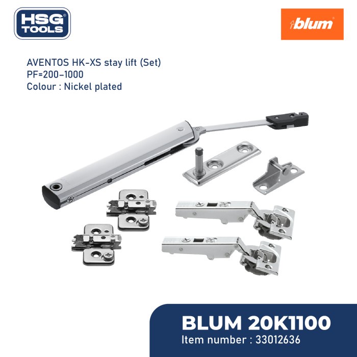 Jual BLUM ENGSEL LIFT UP AVENTOS HKXS 20K1100 SET BLUMOTION PF=200