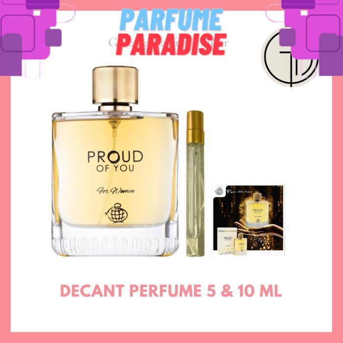 Jual Decant Parfum Fragrance World Proud Of You For Women EDP 5 Ml