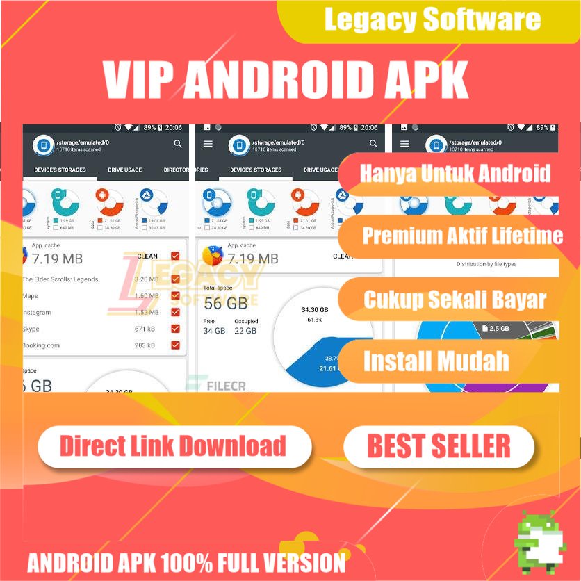 Jual Disk & Storage Analyzer Pro Lifetime APK (Pro Unlocked) Shopee