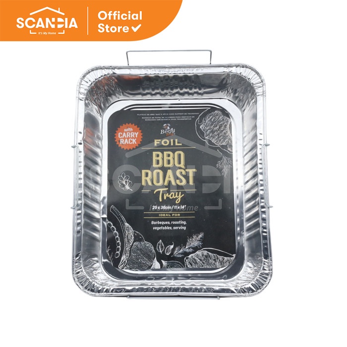 Jual SCANDIA Roasting Tray W/ Rack Alumunium Foil Silver Kemasan ...