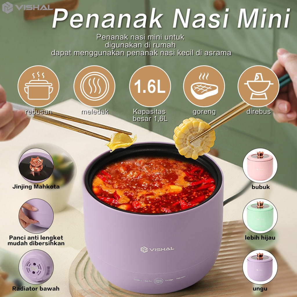Jual Vishal Panci Listrik multifungsi / rice cooker / panci mie /wajan