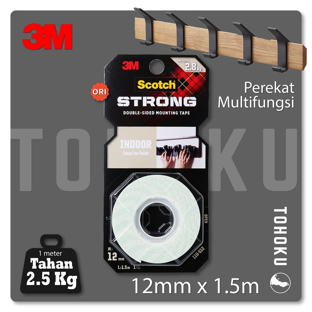 Jual Scotch 3M Isolasi Indoor Mounting Tape | Double Tape Dinding