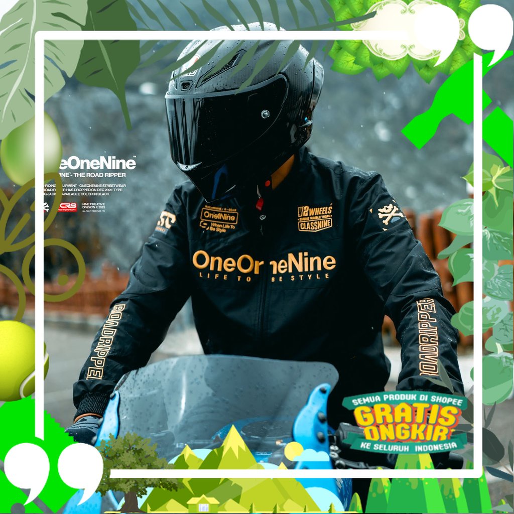 Jual JACKET RACERNINE ROAD RIPPER BLACK SERIES | KSR ONEONENINE/ bahan ...
