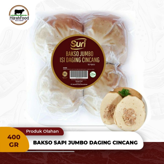 Jual Suri Bakso Sapi Jumbo Isi Daging Cincang Minced Beef Jumbo