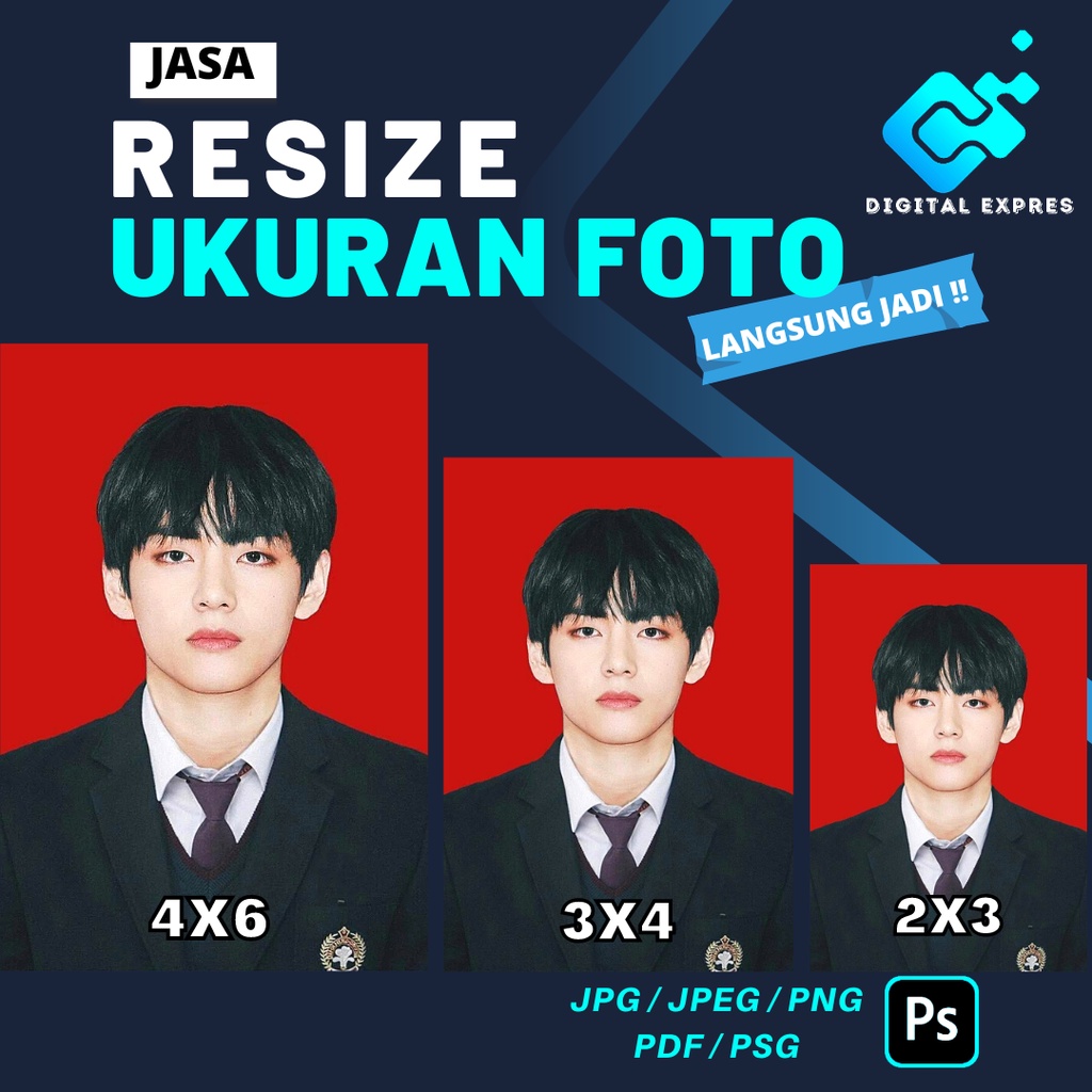 Jual Edit Foto LANGSUNG JADI / Edit Resize Ukuran Foto / Edit Baground